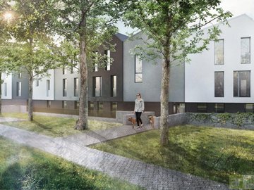 Nízkoenergetická novostavba bytu 2+kk, 52m², balkon, zahrada, Neratovice okres Mělník