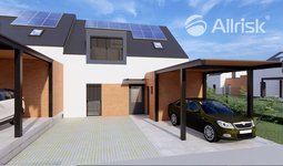 Řadový RD 5+kk, 150 m2 + 19 m2 terasa + přístřešek pro parkování