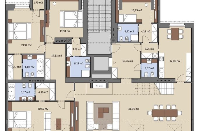 nový byt 9+1/B,T, 435m2, terasa 72m2 a balkony 5,7 a 1,8m2,  Staré Město/Josefov