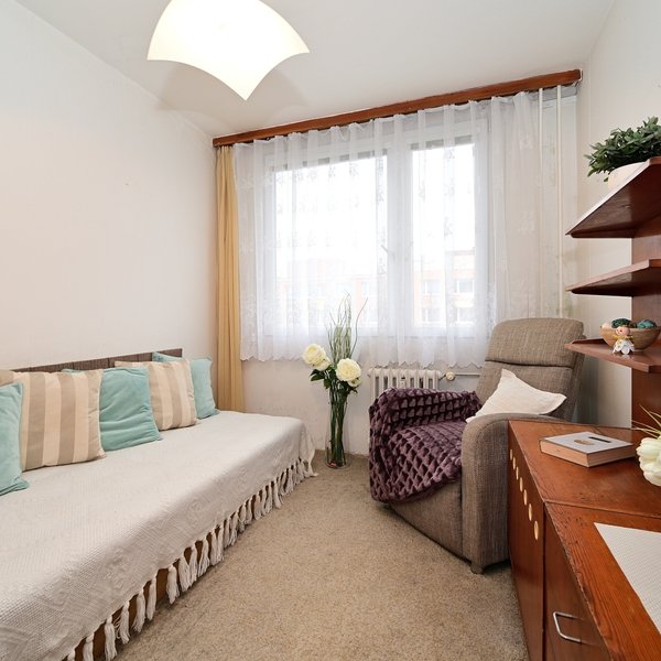 Slunný klidný byt 2+kk / 41 m2 s nízkými náklady