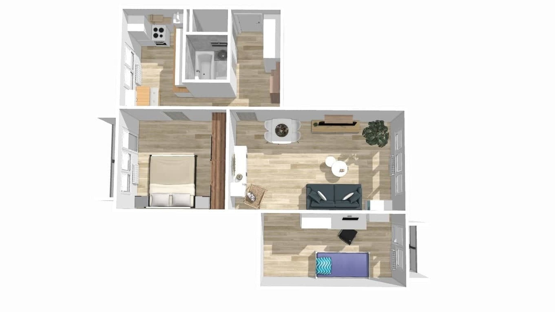Prodej družstevního bytu 3+1 se dvěma balkóny a sklepem, 64 m², Třinec