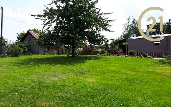 Prodej pozemku - zahrady  s celoročně obyvatelným mobilním domkem - Dětmarovice 3821 m2
