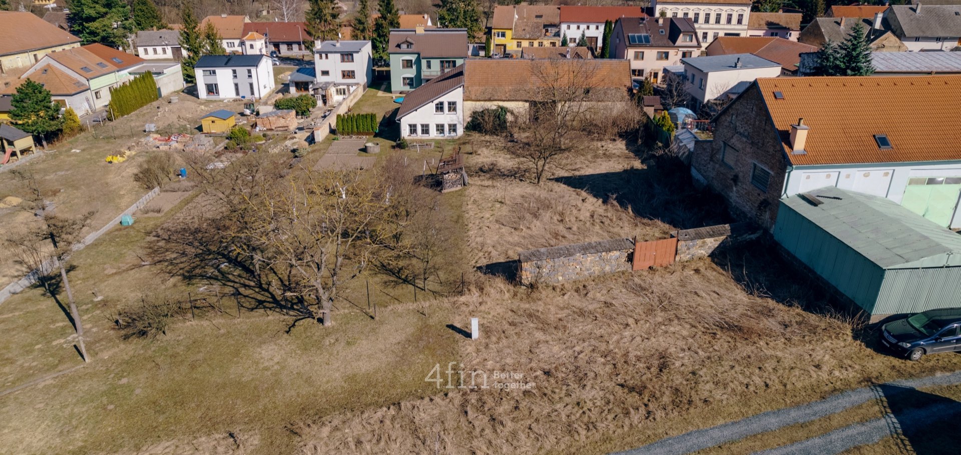 Prodej stavebního pozemku 1013m² - Rousínov - Čechyně