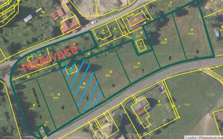 Prodej, Pozemek 1164 m² pro bydlení, Staré Křečany, okres Děčín