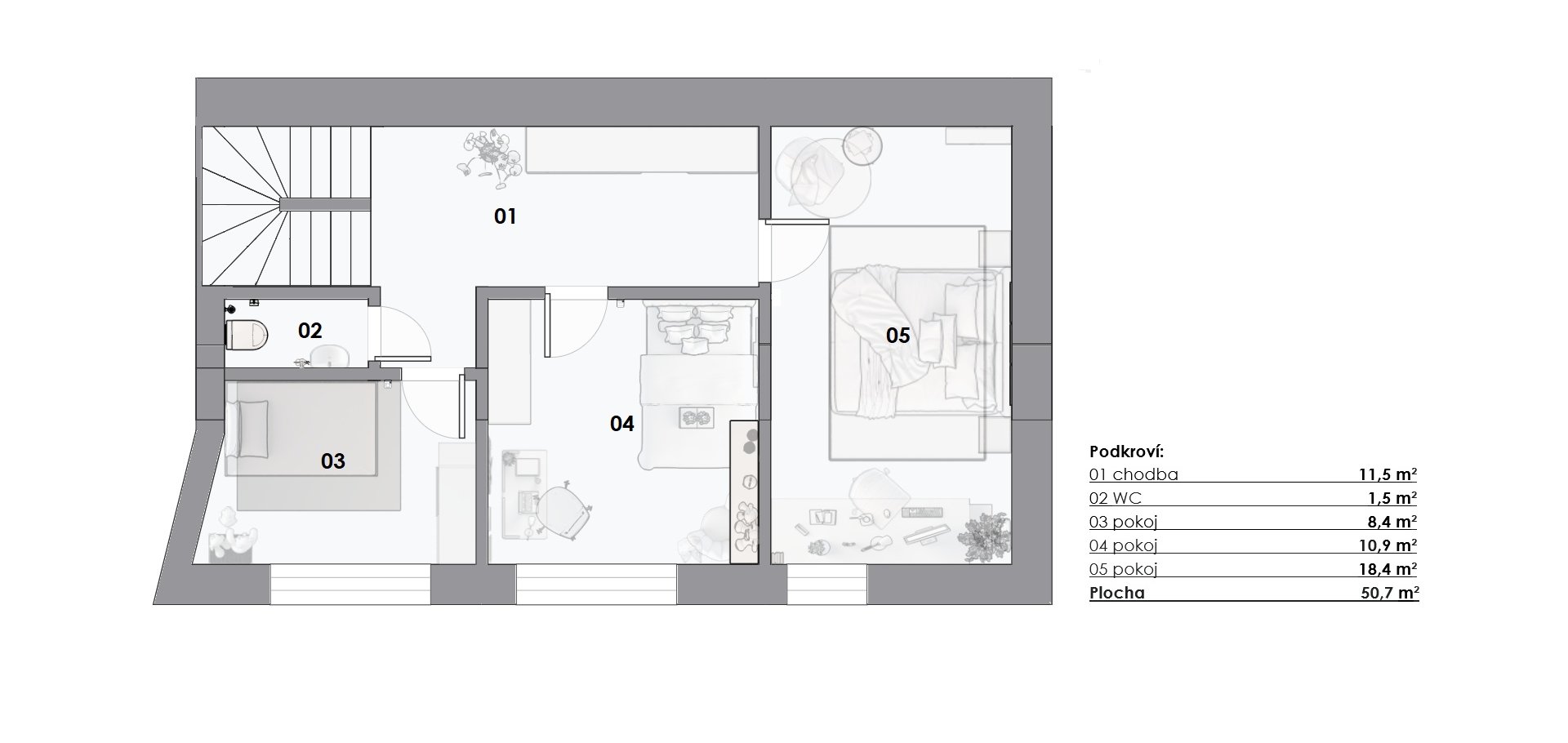 Prodej rozestavěného rodinného domu, 4+1, 105 m2 se zahradou 120 m2 a garáží 37 m2, Český Brod.