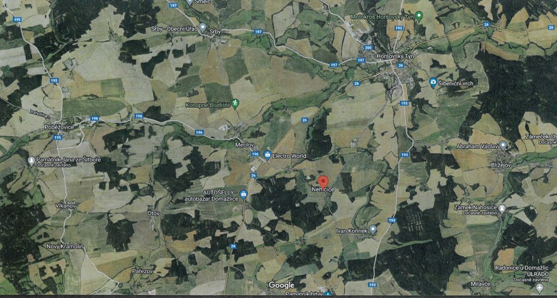 Obec v mapě