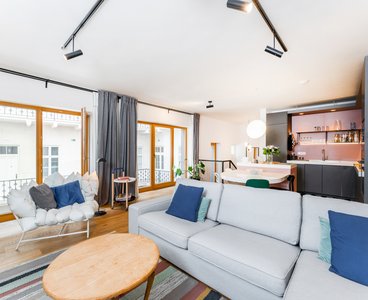 Prodej originálního designového bytu 3+kk, 90 m² - Praha - Smíchov