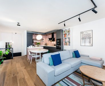 Prodej originálního designového bytu 3+kk, 90 m² - Praha 5 - Smíchov
