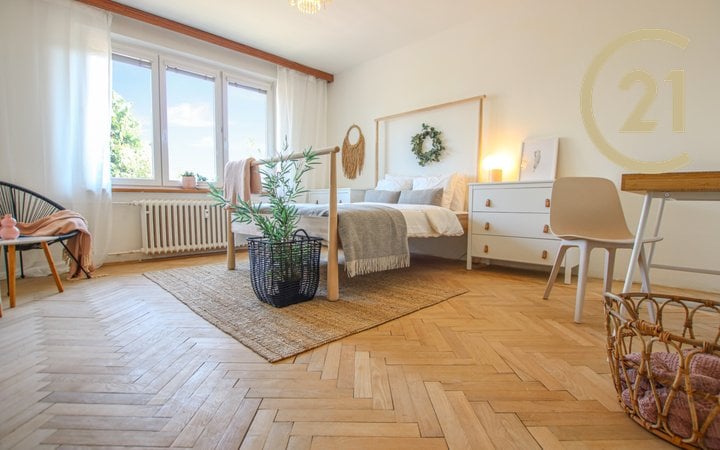 Prodej bytu 1+1 Kroftova s podílem na velké zahradě u domu, Brno-Žabovřesky
