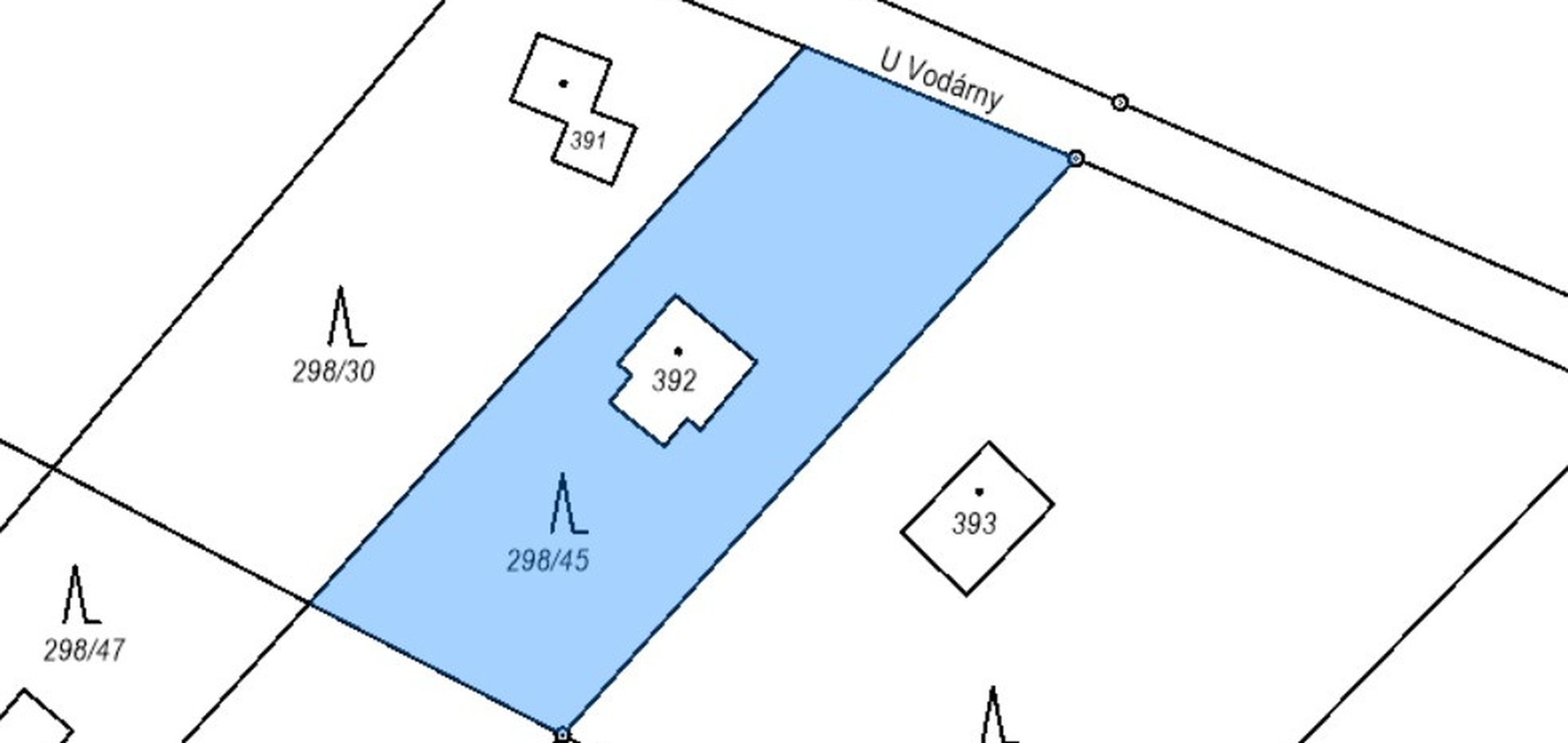 Prodej pozemku 1029 m² v osobním vlastnictví s velkou chatou 95 m², Jevany