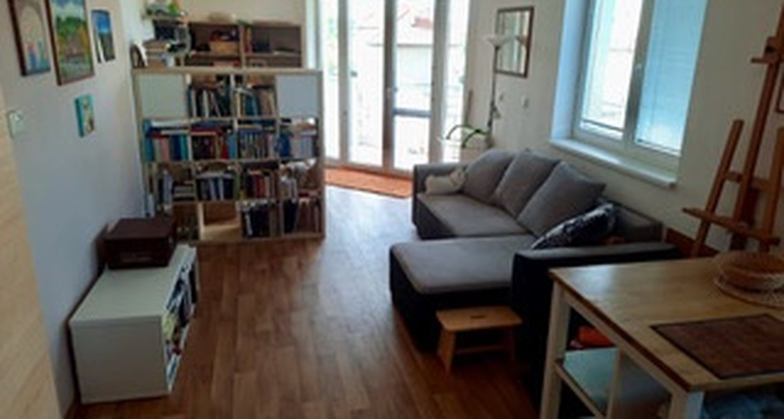 Byt_Dobrany - obývací pokoj