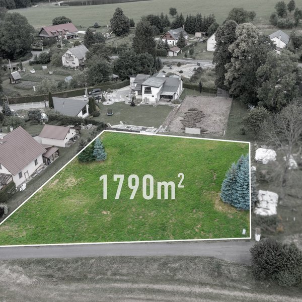 Prodej rovinatého pozemku 1790 m² - Křižany