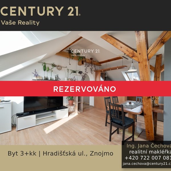 Prodej bytu 3+kk, 110 m², ul, Hradišťská, Znojmo