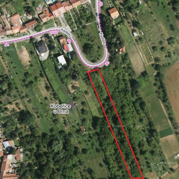 Prodej zahrady 1396 m², Kobeřice u Brna