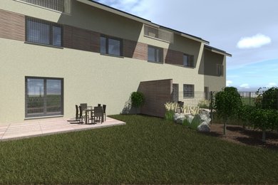 Byt 3+kk  se zahradou 120 m2, parkovacím stáním ve dvoře domu a sklepní místností v novostavbě bytového domu Přísnotice - Výhon, Ev.č.: DR1BD 30BJ1R
