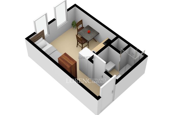 Pronájem, byt 1+kk, 16 m² -  Praha 5