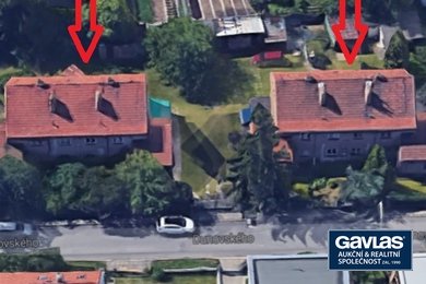 2 sousedící domy (2 x 4 byty) s pozemky 2094 m2 Dunovského č.p. 824 a 825, Praha 4  - Chodov, Ev.č.: 200321a