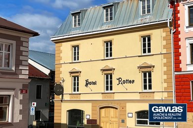 Prodej hotelu Rotter s restaurací a wellness v historickém centru vyhledávaného podhorského městečka Králíky, okr. Ústí nad Orlicí, Ev.č.: 60332