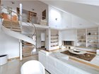 Nabízíme exklusivní pronájem mezonetového penthouse s terasou205m², garáže ,Praha Vinohrady, ul. Mánesova