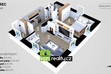 Prodej bytu 2+1, 52m² - Hrádek nad Nisou - Dolní Suchá, Ev.č.: 00515