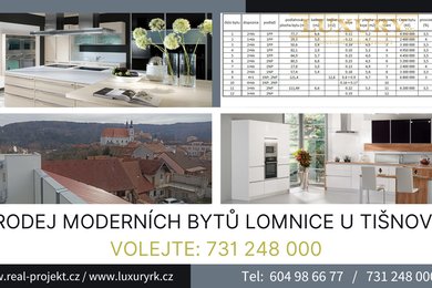 Připravujeme prodej bytových jednotek o více dispozicích, Lomnice u Tišnova, Ev.č.: 00046