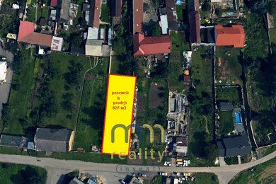 Prodej, stavební pozemek, 825 m2, Olomouc, ul. Za Kostelem, Ev.č.: 00458