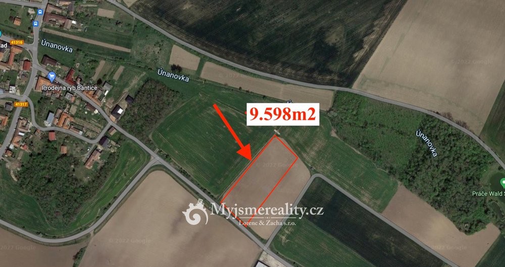 Prodej, orné půdy v katastru Práče u Znojma,  9.598m² - Práče