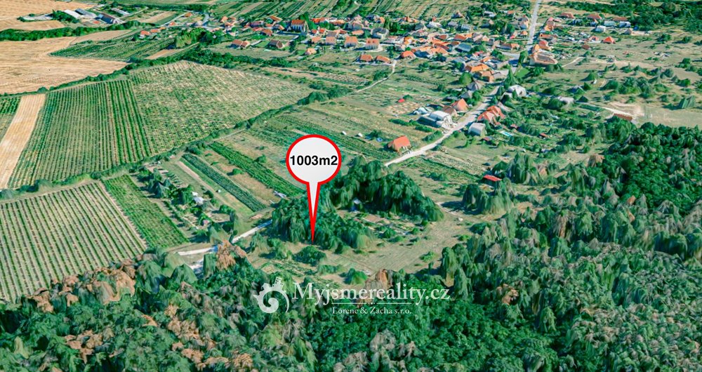 Prodej, Pozemku v obci Konice u Znojma, 1003 m²