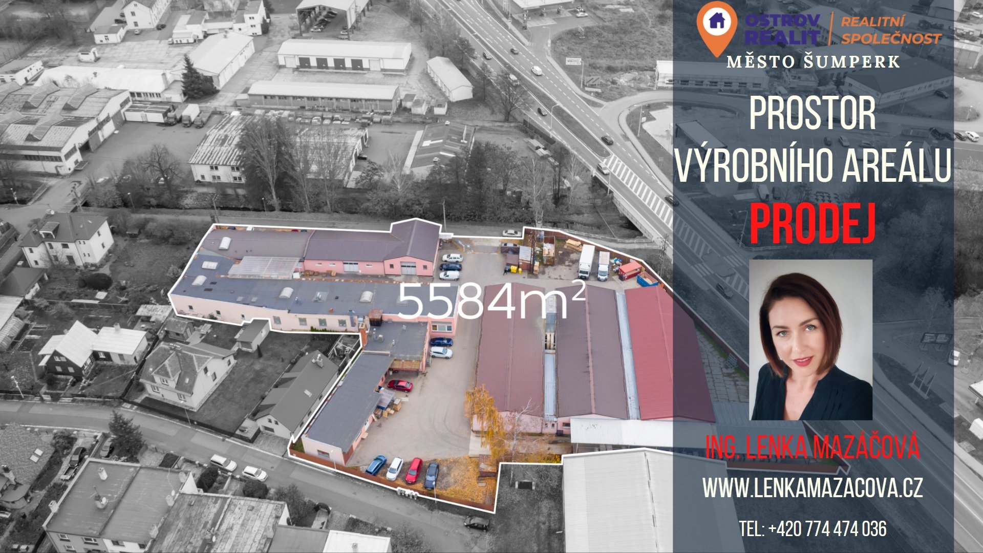 Prodej, prostory výrobního závodu, 5584 m2, Šumperk