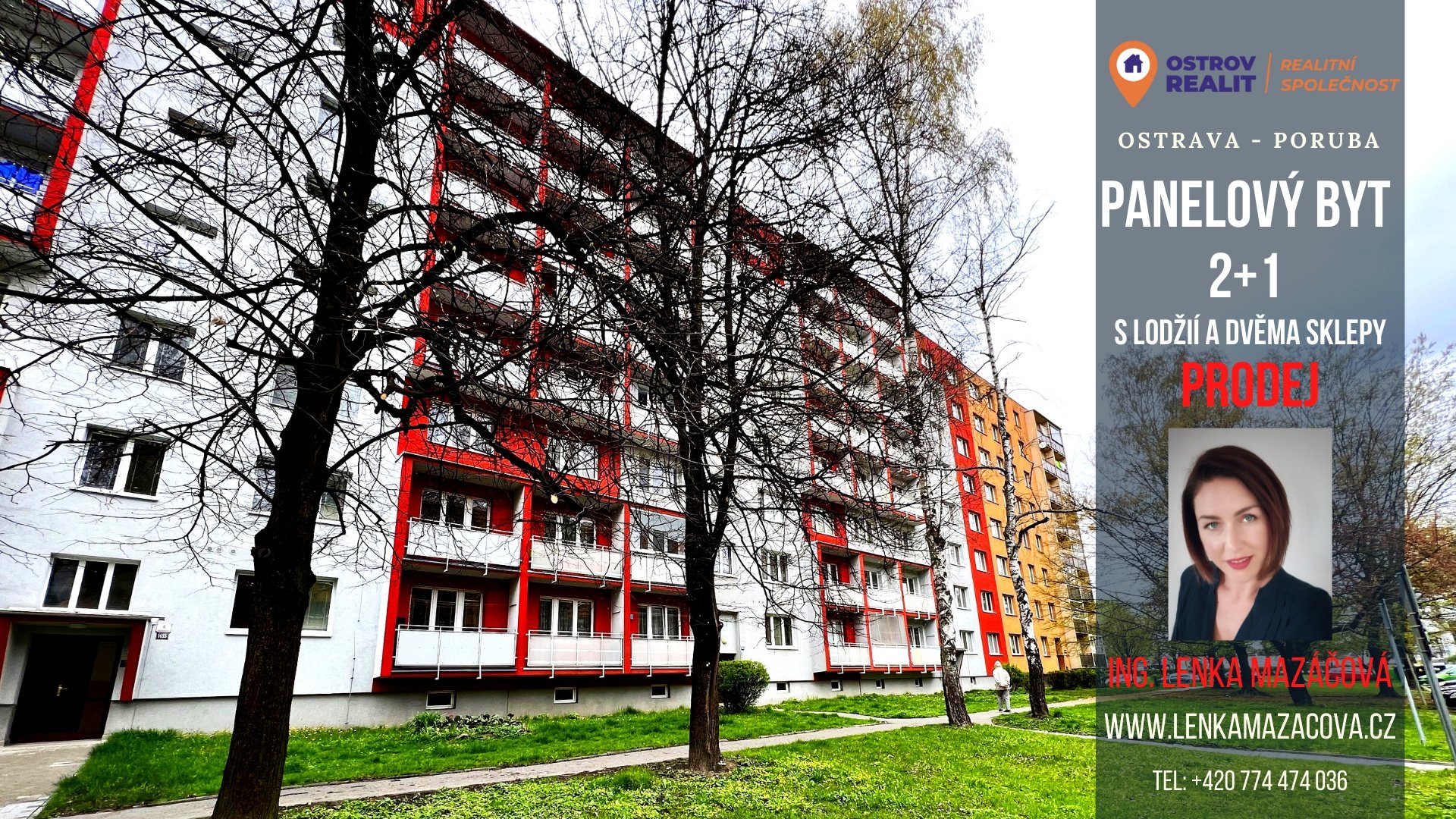 Prodej, byt 2+1 s lodžií, 52 m2, Ostrava - Poruba