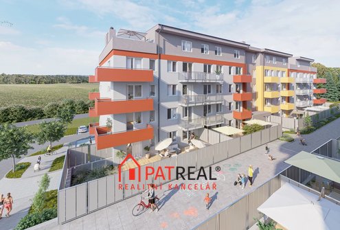 Bytová jednotka 3+kk, 70.50m² se dvěma balkony - bytový komplex POD CHVALOVKOU - B