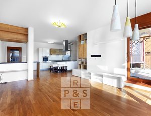 Pronájem, Byty 4+kk, 119m² + 47m²  terasa, Praha - Smíchov