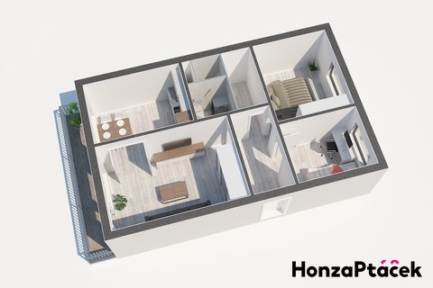 půdorys bytu 3+1 Prosek Vršovice realitní makléř • realitní kancelář • realitní služby nejen v Praze