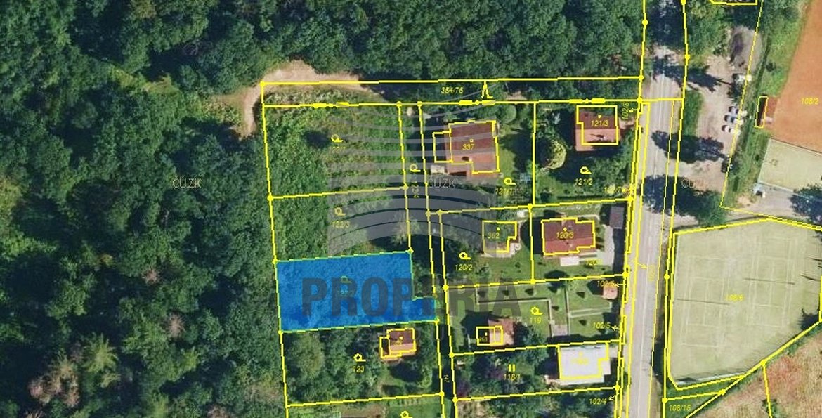 útěchov mapa 712 m2 útěchov mapa 712 m2