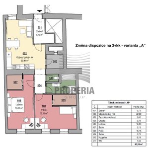 Prodej cihlového bytu v OV 2+1, ul. Dřevařská, Brno - Veveří, CP 85 m2, šatna, k rekonstrukci, klidné a bezpečné bydlení v samém centru Brna