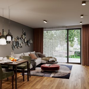 C 3.18 Prodej bytu Rezidence Diorit 3+kk s terasou a zelenou střechou o CP 76 m2, ul. Bystrcká, Brno - Komín