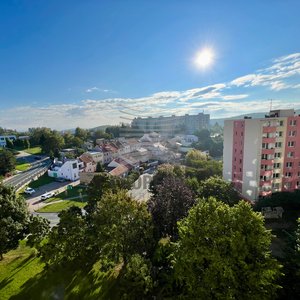 Pronájem slunného bytu v OV 1+1 + zasklená lodžie, ul. Ulička, Brno - Kohoutovice, CP bytu 37 m2, klimatizace, zděné bytové jádro, výtah, sklep.