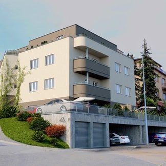 byt č. 0.01 -  2+1 64,5 m2, terasa 43,32 m2, Vila Rokoska, Praha 8
