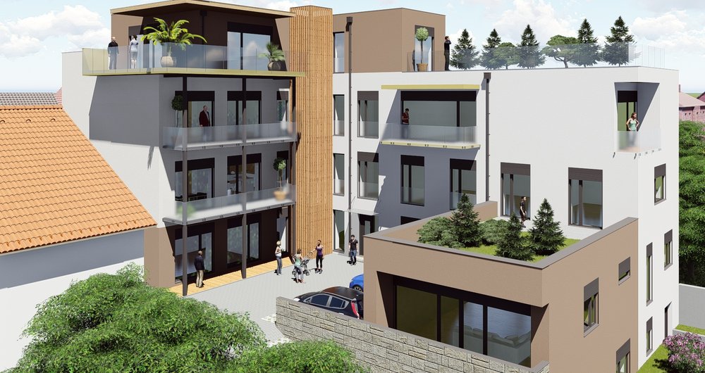 Prodej novostavby luxusního bytu 4+kk, 128 m² s dvěma terasami 70 m² v Brně-Líšni