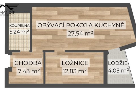 Grafický orientační plánek bytu