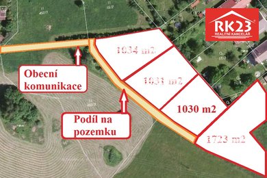 Prodej, Pozemky pro bydlení, 1030m² - Zádub-Závišín, Ev.č.: 01380
