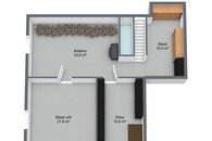 Budisov - Sklep - 3D Floor Plan