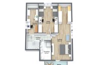 Budisov - 2. Floor - 3D Floor Plan
