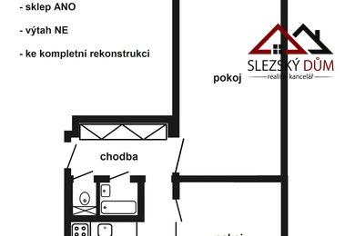 Prodej, Byt 2+1/lodžie/sklep,  56 m2, ul. Haškova, Karviná - Ráj, Ev.č.: 12347