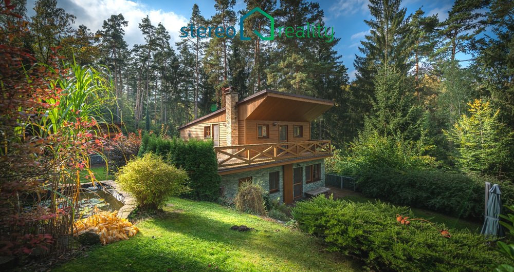 Prodej, moderní chata,  10.069m2 lesa - Rabyně - Nedvězí