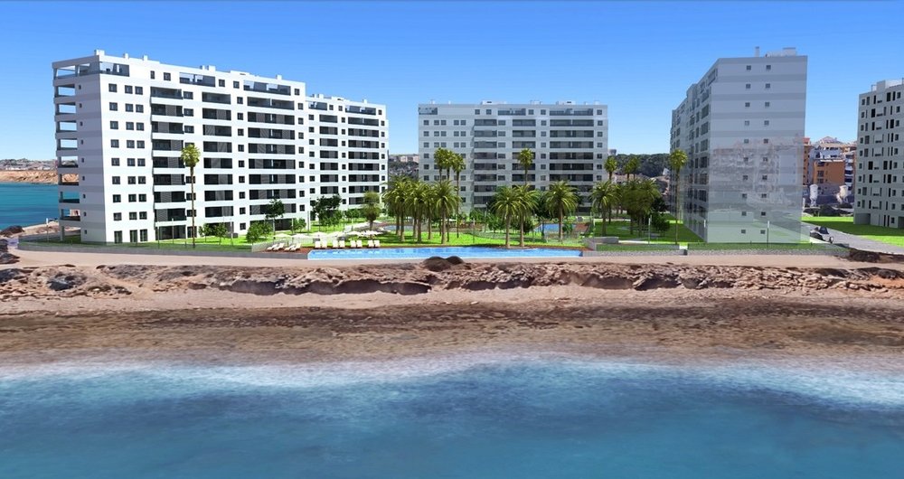 Luxusní apartmány na pobřeží s nádherným výhledem na moře a pláž