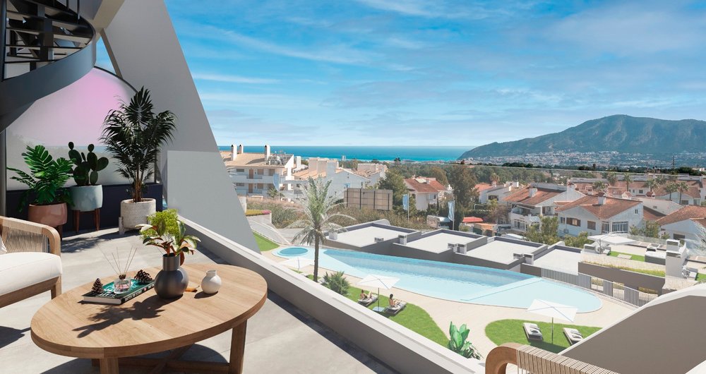 Prodej nových apartmánu na pobřeží Costa Blanca s výhledem na moře, Alfaz del Pi